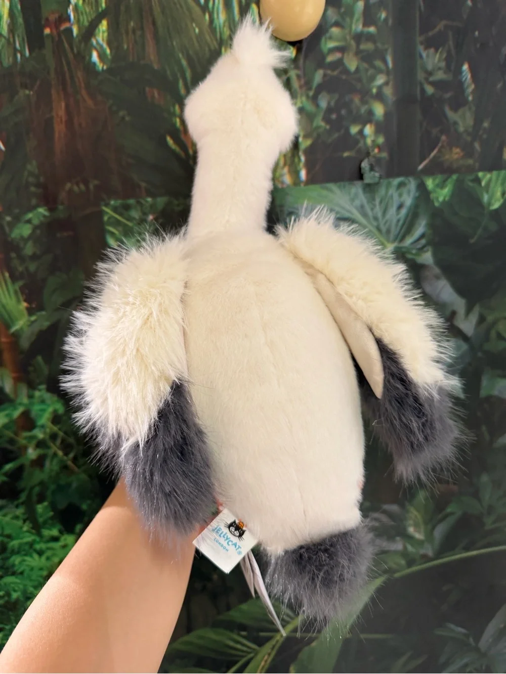 Jellycat White & Gray Plush Pelican with Orange Beak and Feet - Picture 3 of 3